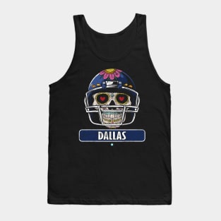 American Football - Dallas Skull Football Gift Tank Top